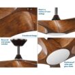 Progress Lighting Vernal 60-in Integrated LED Outdoor Smart Bronze with Koa Woodgrain Blades Propeller Ceiling Fan With Light 5 -Blade )