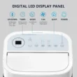 KISSAIR 12,000 BTU Portable Air Conditioner – Quiet 3-in-1 AC, Fan & Dehumidifier with Sleep Mode, 24H Timer & Remote Control for Home