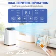 Fosawd 12000 BTU Portable Air Conditioner Cools up to 500 Sq. ft, 3-in-1 AC, Dehumidifier, Fan