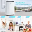 DuraComfort Portable Air Conditioner with Heat, 8150 BTU (12000 BTU ASHRAE), Smart WiFi, Cools Up to 350 Sq Ft, White