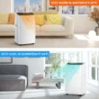 DuraComfort Portable Air Conditioner with Heat, 8150 BTU (12000 BTU ASHRAE), Smart WiFi, Cools Up to 350 Sq Ft, White