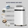 KISSAIR 12,000 BTU Portable Air Conditioner – Quiet 3-in-1 AC, Fan & Dehumidifier with Sleep Mode, 24H Timer & Remote Control for Home