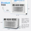 PhiloDeco 8000 BTU Window Air Conditioner 350 Sq. ft. Intelligent, LED Display Screen, with Remote Control PhiloDeco 8000 BTU Window Air Conditioner 350 Sq. ft. Intelligent, LED Display Screen, with Remote Control