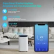 DuraComfort Portable Air Conditioner with Heat, 8150 BTU (12000 BTU ASHRAE), Smart WiFi, Cools Up to 350 Sq Ft, White