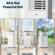DuraComfort 8000 BTU Portable Air Conditioner, 3-in-1 AC Unit, Dehumidifier, Fan, Remote, Timer, for Room up to 230 Sq.Ft