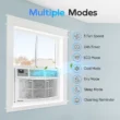 PhiloDeco 8000 BTU Window Air Conditioner 350 Sq. ft. Intelligent, LED Display Screen, with Remote Control PhiloDeco 8000 BTU Window Air Conditioner 350 Sq. ft. Intelligent, LED Display Screen, with Remote Control