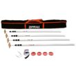 ZIPWALL SLP4 12 Foot Spring Loaded Dust Barrier Poles (Pack of 4), 4 Pack, Silver, 4 Count
