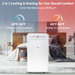 Uhome 12,000 BTU ASHRAE(7800BTU SACC) 400 Sq Ft Portable Air Conditioner/Heater, White