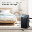 TCL 10,000 BTU 450 sq. ft. Smart Portable Air Conditioner and Heater with Fan & Dehumidifier - Black - W10P95-B5