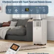 DuraComfort 8000 BTU Portable Air Conditioner, 3-in-1 AC Unit, Dehumidifier, Fan, Remote, Timer, for Room up to 230 Sq.Ft