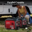 PowerSmart Portable Gas Powered Generator 3600W, CO Detect USB Output, Low Noise for Camping & Home