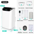 Agtana 14000 BTU Portable Air Conditioner, Fan, Dehumidifier, Remote, Cools up to 700 Sq. ft