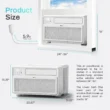 PhiloDeco Energy Star Window Air Conditioner, 10000 BTU Window Air Conditioner with Wifi 440 sq ft. Inverter Ac, Remote Control