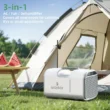 Waykar 4500 BTU Portable Air Conditioner with Waterproof Bag- 3-in-1 Cooling, Fan for Tents, 110V/AC