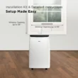TCL 7,000 BTU SACC (11,000 BTU ASHRAE) Smart Portable Air Conditioner, White