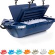 GoSports CUDDY Floating Cooler and Dry Storage Vessel for Land & Water – 40QT– Navy