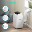 DuraComfort Portable Air Conditioners with Heater, 12000 BTU AC Unit with Heat, Cool, Dehumidifier, Fan for Room ups to 350 Sq.Ft