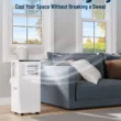 DuraComfort 8000 BTU Portable Air Conditioner, 3-in-1 AC Unit, Dehumidifier, Fan, Remote, Timer, for Room up to 230 Sq.Ft
