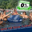 GoSports CUDDY Floating Cooler and Dry Storage Vessel for Land & Water – 40QT– Navy