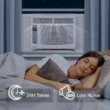 PhiloDeco 6000 BTU Window Air Conditioner Cool to 250 sq ft Intelligent, LED, Remote Control PhiloDeco 6000 BTU Window Air Conditioner Cool to 250 sq ft Intelligent, LED, Remote Control