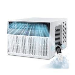 KISSAIR Window Air Conditioner, 10,000 BTU Ashrae Cools 450 Sq.ft., Window AC Unit 6 Modes 24H Timer