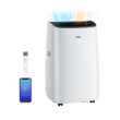 DuraComfort Portable Air Conditioner with Heat, 8150 BTU (12000 BTU ASHRAE), Smart WiFi, Cools Up to 350 Sq Ft, White