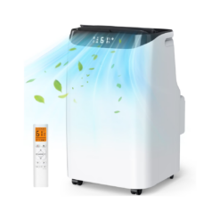 Fosawd 12000 BTU Portable Air Conditioner Cools up to 500 Sq. ft, 3-in-1 AC, Dehumidifier, Fan