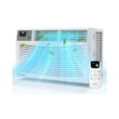 PhiloDeco 8000 BTU Window Air Conditioner 350 Sq. ft. Intelligent, LED Display Screen, with Remote Control