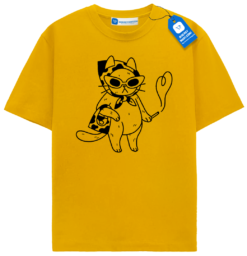 Aesthetic Line Art T Shirt, Cool Cat Sunglasses Tee