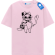Aesthetic Line Art T Shirt, Cool Cat Sunglasses Tee