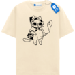 Aesthetic Line Art T Shirt, Cool Cat Sunglasses Tee