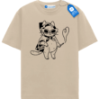 Aesthetic Line Art T Shirt, Cool Cat Sunglasses Tee