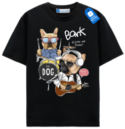 Bark Band French Bulldog Rock Duo T Shirt, Dog Lover Gift