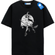 Beautiful Witch And Cat T Shirt, Gothic Halloween Moon Tee