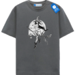 Beautiful Witch And Cat T Shirt, Gothic Halloween Moon Tee