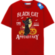Black Cat Apothecary T Shirt, Vintage Halloween Witchy Cat Tee Black Cat Apothecary T Shirt, Vintage Halloween Witchy Cat Tee