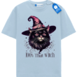 Black Cat Hat T Shirt, Cat Mom Shirt