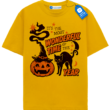 Black Cat Pumpkin Witch T Shirt