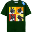 French Bulldog Quartet Artistic, Dog Graphic Tee