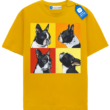 French Bulldog Quartet Artistic, Dog Graphic Tee
