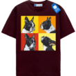 French Bulldog Quartet Artistic, Dog Graphic Tee