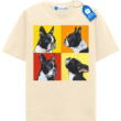 French Bulldog Quartet Artistic, Dog Graphic Tee