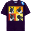 French Bulldog Quartet Artistic, Dog Graphic Tee