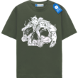 Cat Skull Collage T Shirt, Halloween Cat Lover Tee