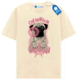 Chewing Gum Pug T Shirt, Funny Dog Lover Tee