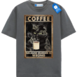 Coffee Because Murder Is Wrong Cat T Shirt, Cat Lover Gift