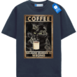 Coffee Because Murder Is Wrong Cat T Shirt, Cat Lover Gift