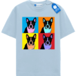 Colorblock Boston Terrier Tee, Terrier Lover T Shirt