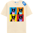 Colorblock Boston Terrier Tee, Terrier Lover T Shirt