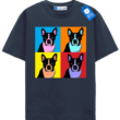 Colorblock Boston Terrier Tee, Terrier Lover T Shirt